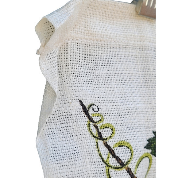 Vintage Kat Dee Blue Purple Grape Vine Lois Long Linen Kitchen Towel Vineyard - Picture 7 of 8